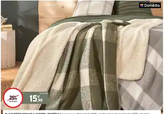 Plaid Effet Mohair & Sherpa