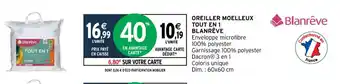 Intermarché Oreiller Moelleux Tout En 1 Blanrêve offre