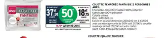 Intermarché Couette Tempérée Fantaisie 2 Personnes Abeil offre