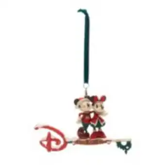 Disney store clé mickey et minnie noël 2022 à suspendre