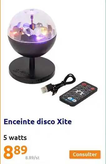 Action Enceinte disco xite offre
