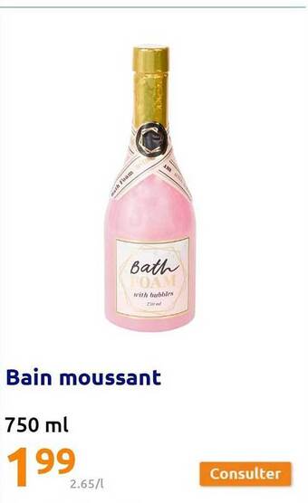 Action Bain moussant offre