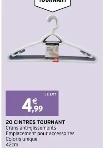 20 Cintres Tournant
