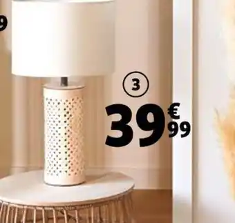 Auchan Lampe Bambou offre