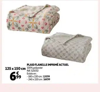 Plaid Flanelle Imprime Actuel