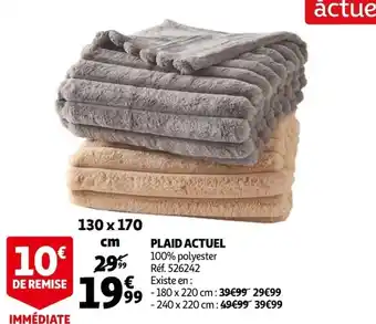 Auchan Plaid Actuel offre