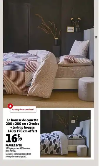 Auchan Parure sybil offre
