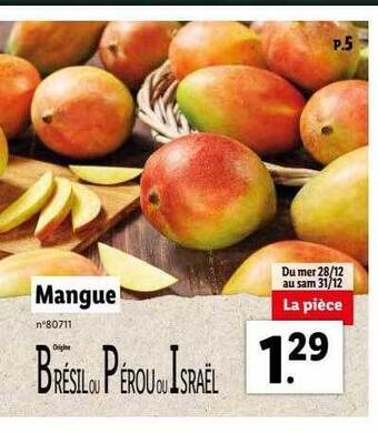 Lidl Mangue offre