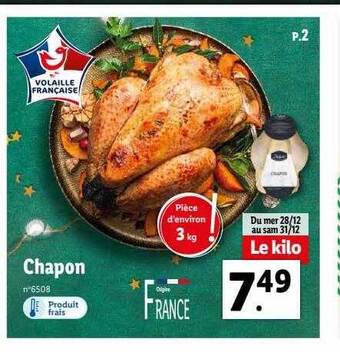 Lidl Chapon offre
