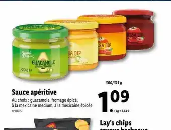 Lidl Sauce apéritive offre