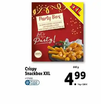 Lidl Crispy snackbox xxl offre