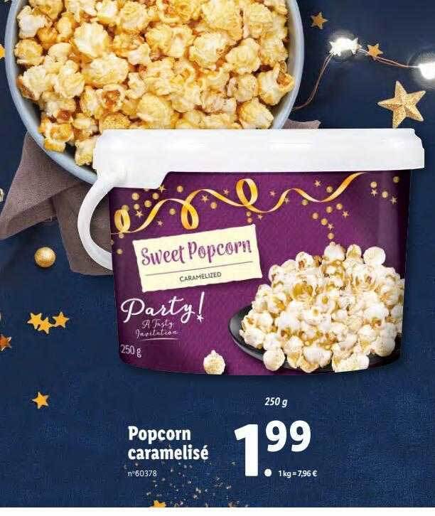 Promo Popcorn caramelisé chez Lidl
