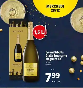 Lidl Ervani ribolla gialla spumante magnum bo offre