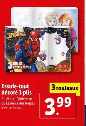 Lidl Essuie-tout décoré 3 plis offre