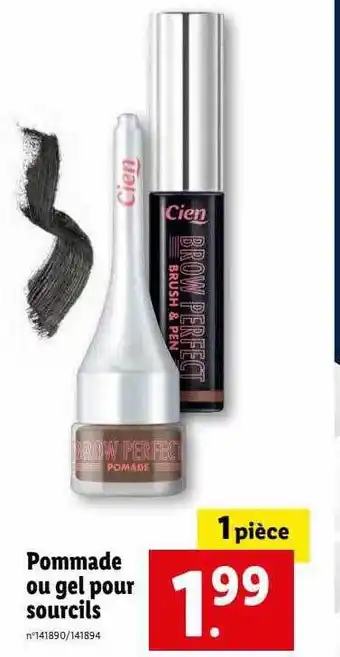 Lidl Pommade ou gel pour sourcils offre