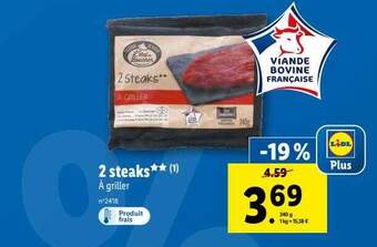 Lidl 2 steaks offre