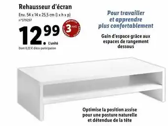 Lidl Rehausseur d'écran offre