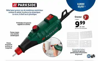 Lidl Graveur parkside offre