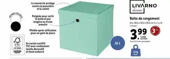 Lidl Boîte de rangement livarno home offre