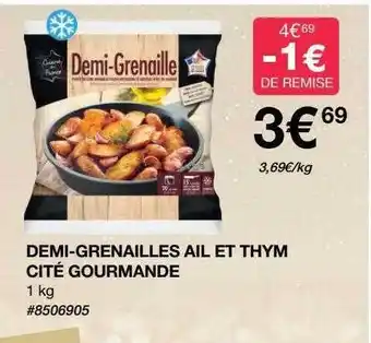 Demi-grenailles ail et thym cité gourmande
