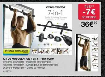 Costco Kit de musculation 7 en 1 - pro-form offre