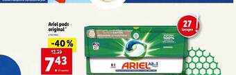 Lidl Ariel pods original offre