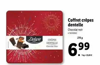 Lidl Coffret crêpes dentelle deluxe offre