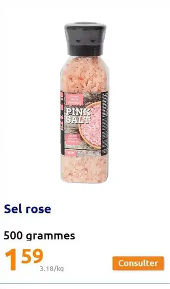 Action Sel rose offre