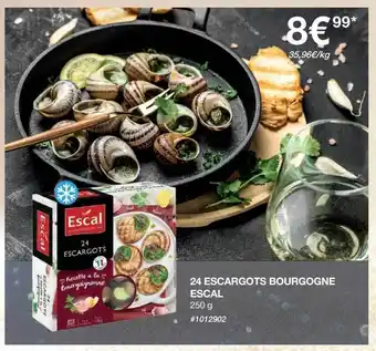 24 escargots bourgogne escal