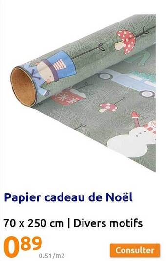 Action Papier cadeau de noël offre