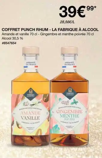 Costco Coffret punch rhum - la fabrique à l'alcool offre