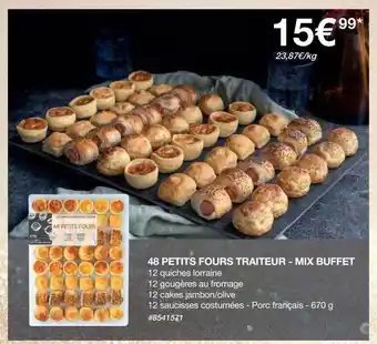 Costco 48 petits fours traiteur - mix buffet offre