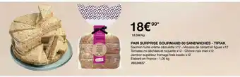 Pain surprise gourmand 60 sandwiches