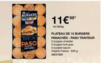 Plateau de 15 burgers panachés - paso traiteur