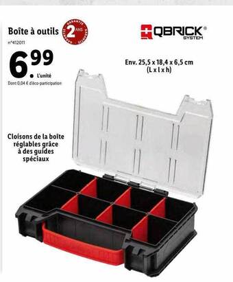 Lidl Boîte à outils offre