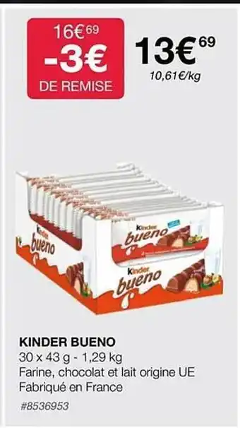 Costco Kinder bueno offre