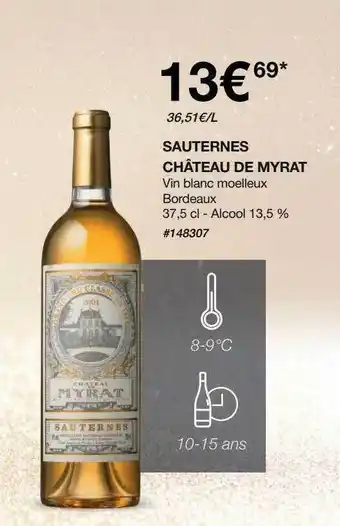 Costco Sauternes château de myrat offre