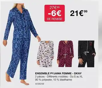 Costco Ensemble pyjama femme - dkny offre