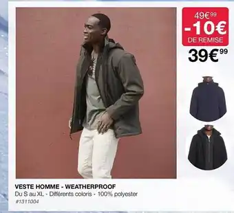 Costco Veste homme - weatherproof offre