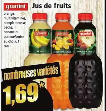Norma Jus de fruits granini offre