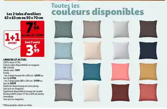 Auchan Linge de Lit Actuel offre