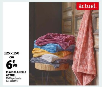 Auchan Plaid Flanelle Actuel offre