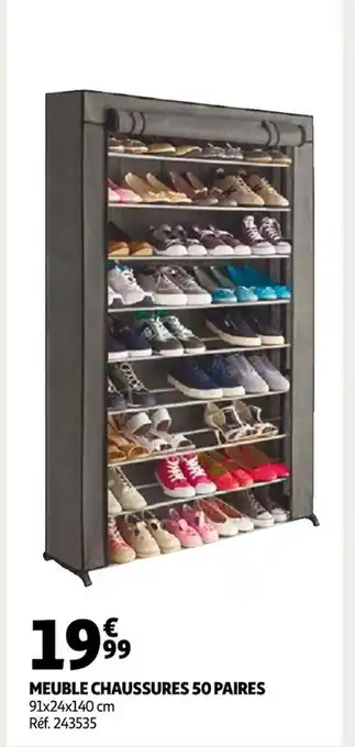 Auchan Meuble Chaussure 50 Paires offre