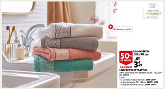 Auchan Linge de Toilette Actuel offre