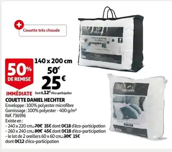 Auchan Couette Daniel Hechter offre