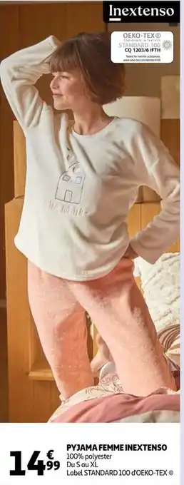 Auchan Pyjama Femme Inextenso offre