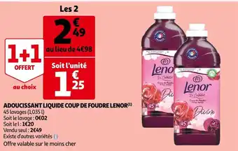 Auchan Adoucissant LIquide Coup de Foudre Lenor offre