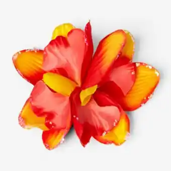 Claire's Barrette fleur à paillettes jaune et orange offre