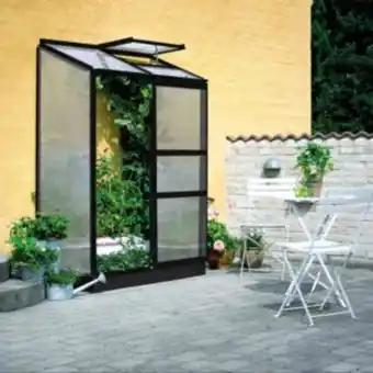 Gamm vert Serre de balcon adossée polycarbonate altan noir 0.90 m² + embase - halls offre