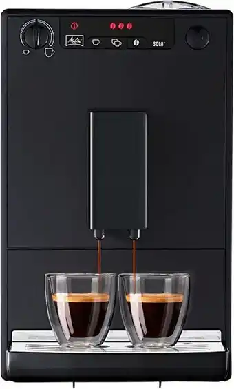 Melitta caffeo solo, noir pure black, e950-222, machine à café et expresso automatique avec broyeur à grains